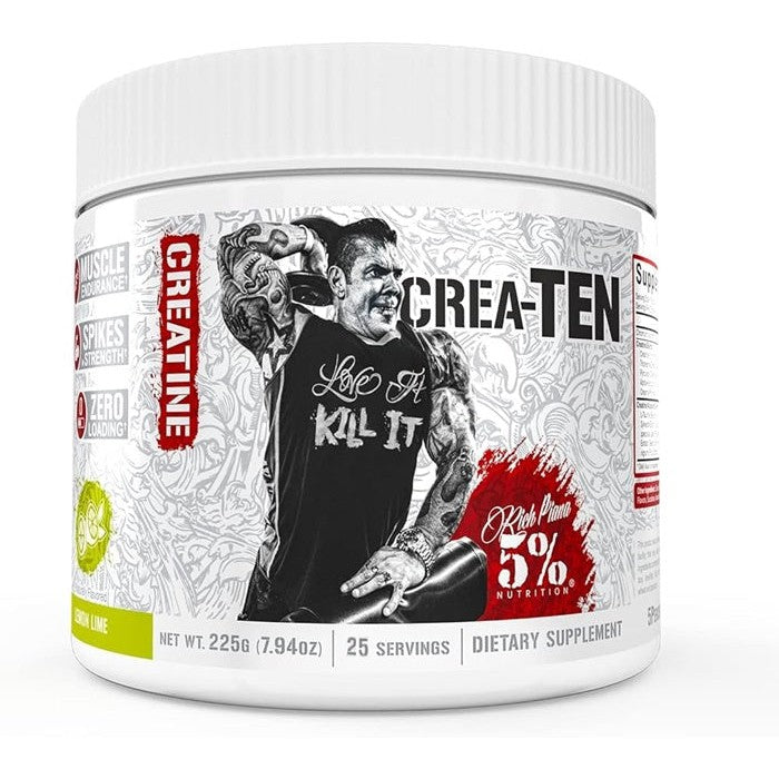 5% Nutrition Crea-TEN - Legendary Series, Lemon Lime - 225g