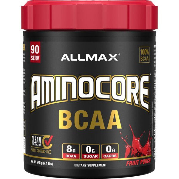 AllMax Nutrition Aminocore BCAA, Fruit Punch Blast - 945g