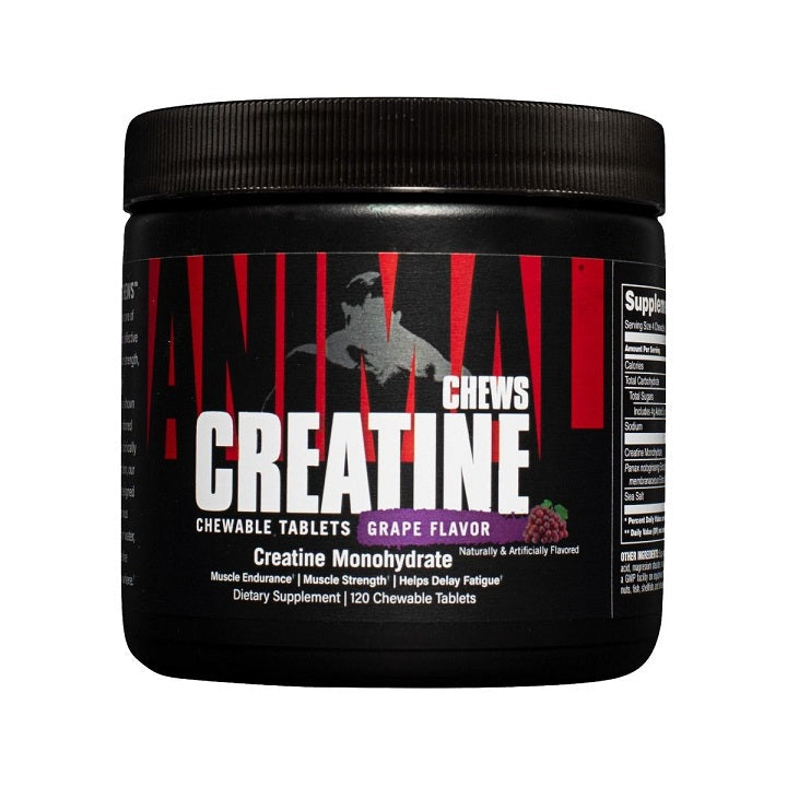 Animal Animal Creatine Chews, Grape - 120 chewable tablets
