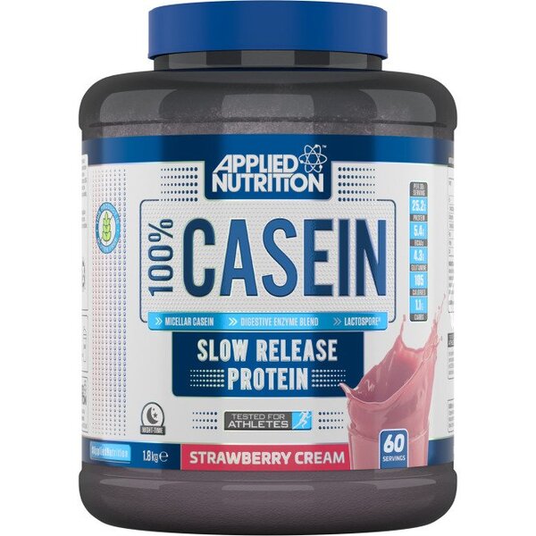 Applied Nutrition 100% Casein Protein, Strawberry - 1800g