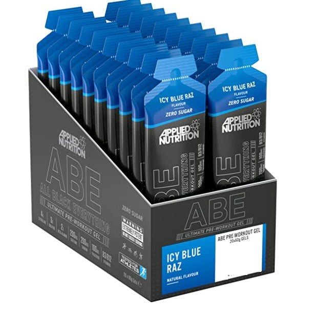 Applied Nutrition ABE - All Black Everything Gel, Icy Blue Raz - 20 x 60g
