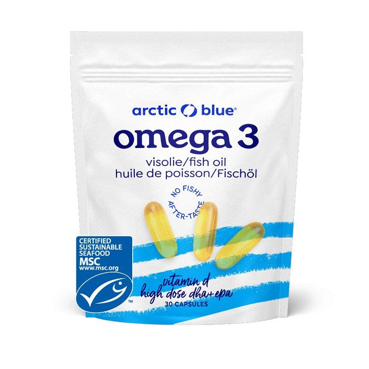 Arctic Blue Fish Oil High Dose DHA + EPA with Vitamin D - 30 caps