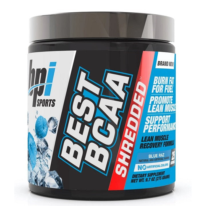 BPI Sports Best BCAA Shredded, Blue Raz - 275g