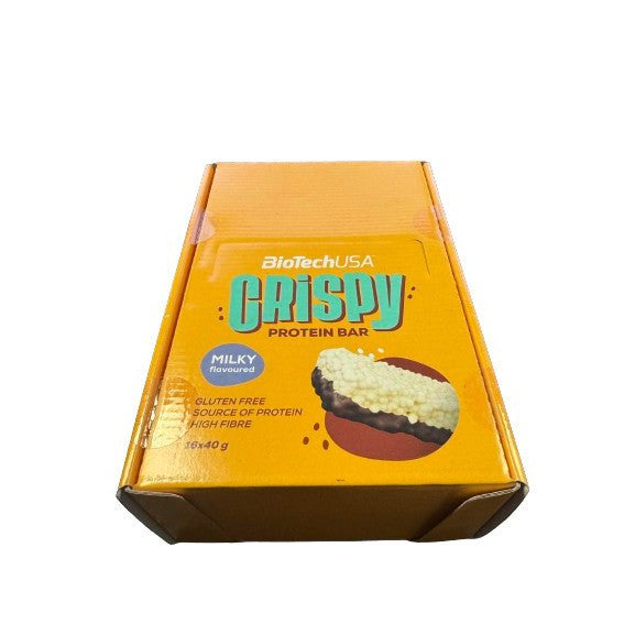 BioTechUSA Crispy Protein Bar, Milky - 16 x 40g