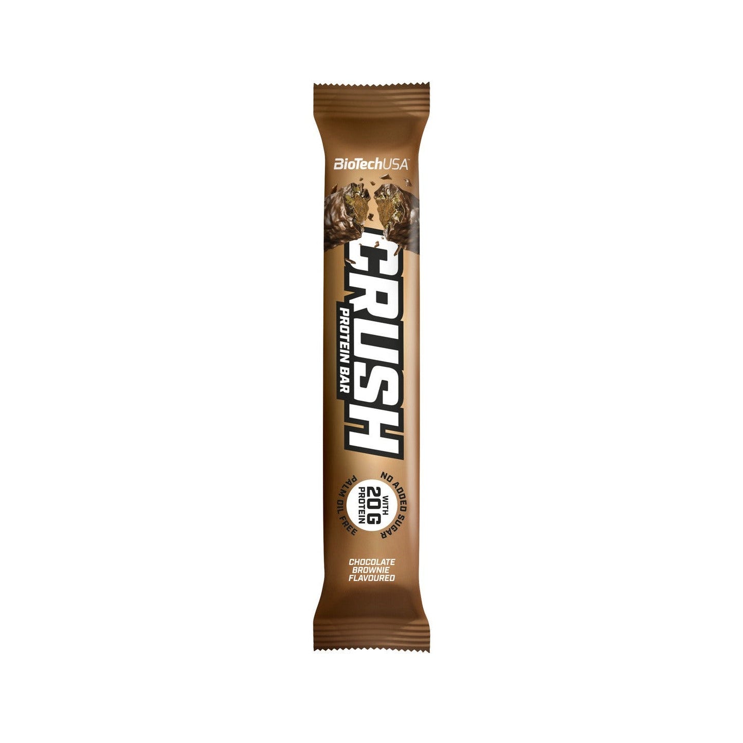 BioTechUSA Crush Bar, Chocolate Brownie - 12 x 64g