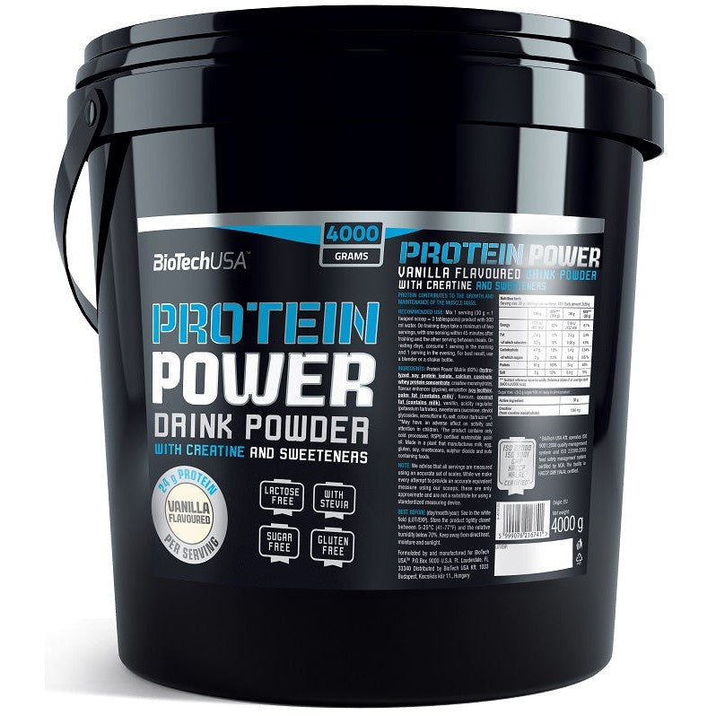 BioTechUSA Protein Power, Chocolate - 4000g