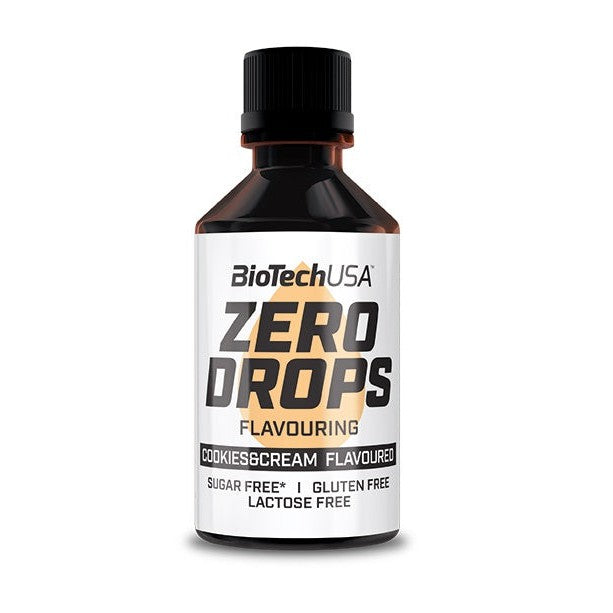 BioTechUSA Zero Drops, Cookies & Cream - 50 ml.