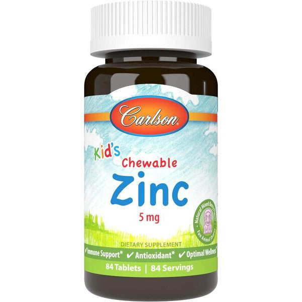 Carlson Labs Kid's Chewable Zinc, Natural Mixed Berry - 84 tablets
