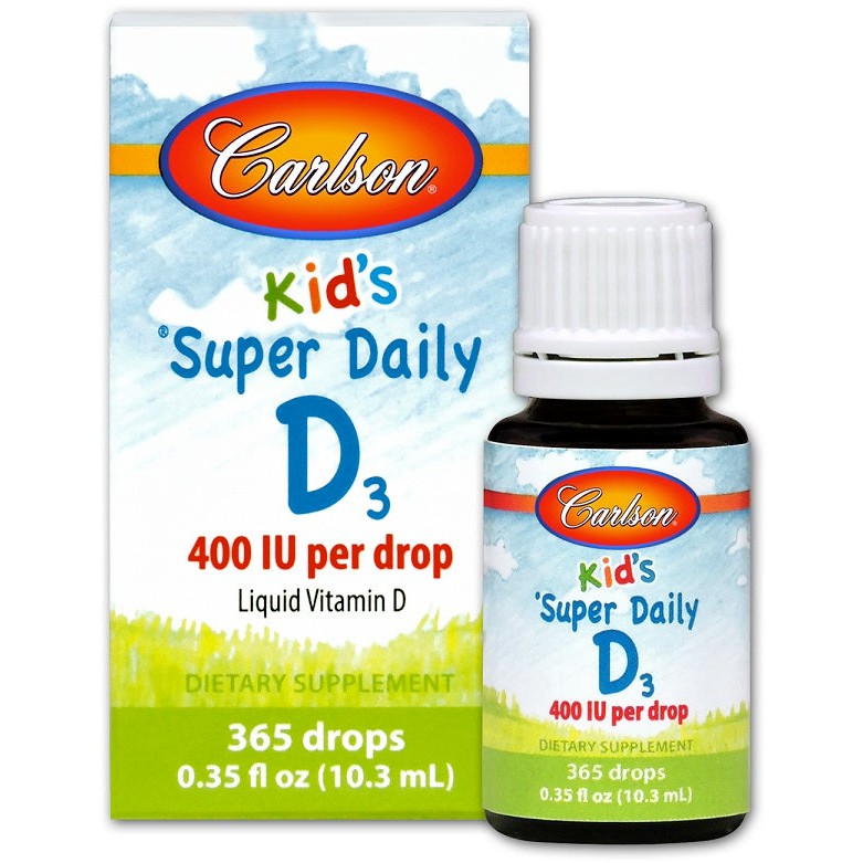 Carlson Labs Kid's Super Daily D3, 400 IU - 10 ml.