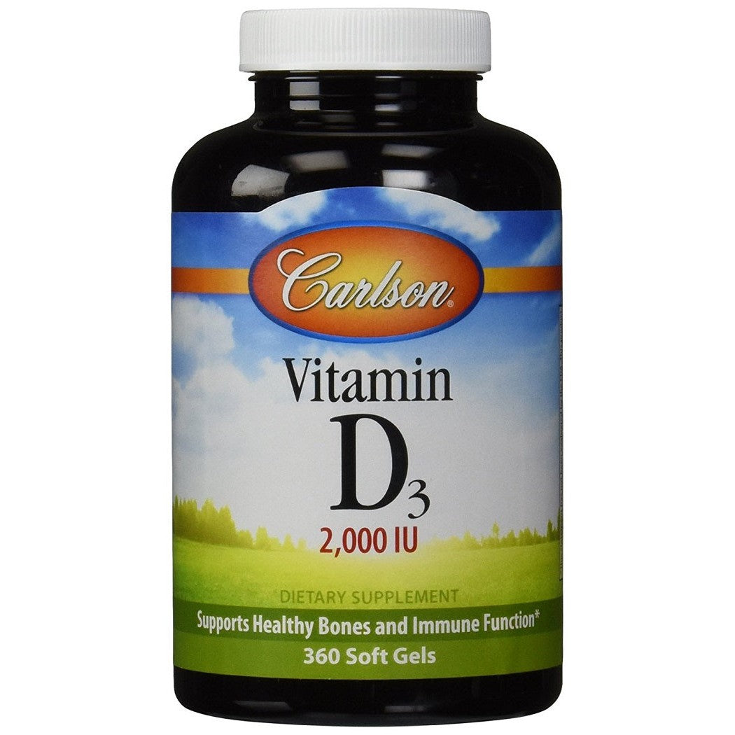 Carlson Labs Vitamin D3, 2000 IU - 360 softgels