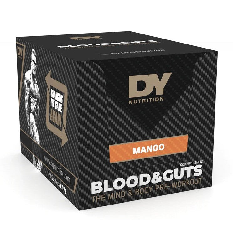 Dorian Yates Blood and Guts Sachets, Mango - 20 x 19g