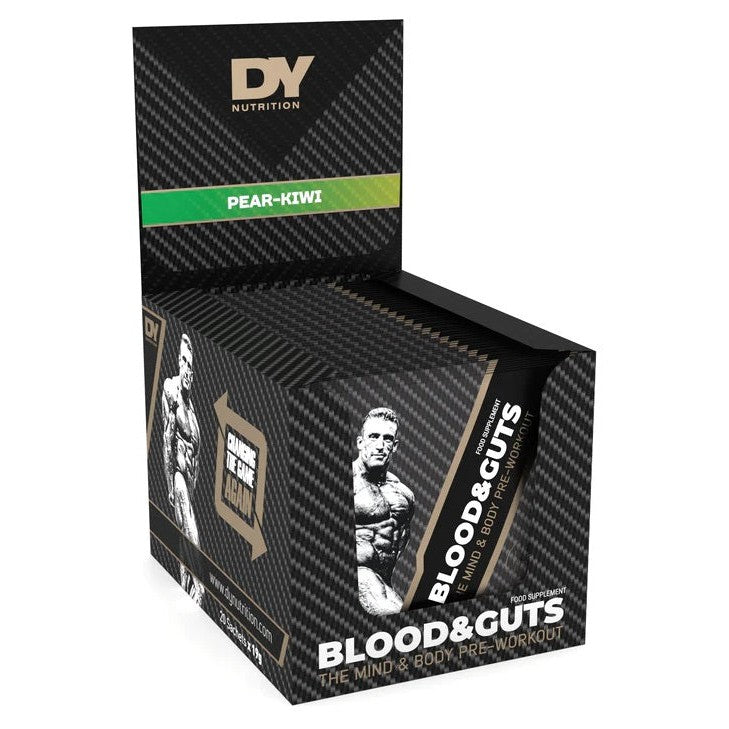 Dorian Yates Blood and Guts Sachets, Pear-Kiwi - 20 x 19g