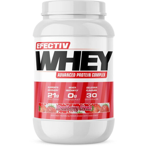 Efectiv Nutrition Whey Protein, Strawberry Creme - 900g