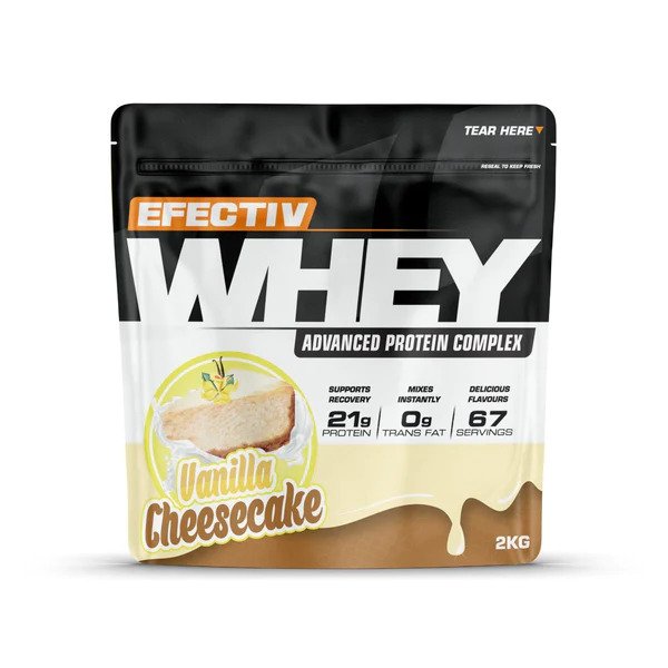 Efectiv Nutrition Whey Protein, Vanilla Cheesecake - 2000g