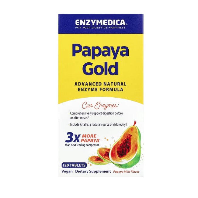 Enzymedica Papaya Gold, Papaya Mint - 120 tabs