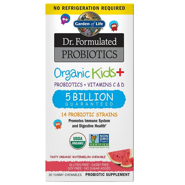 Garden of Life Dr. Formulated Probiotics Kids+, Watermelon - 30 chewables