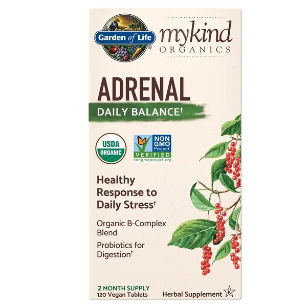 Garden of Life Mykind Adrenal Daily Balance - 120 vegan tablets