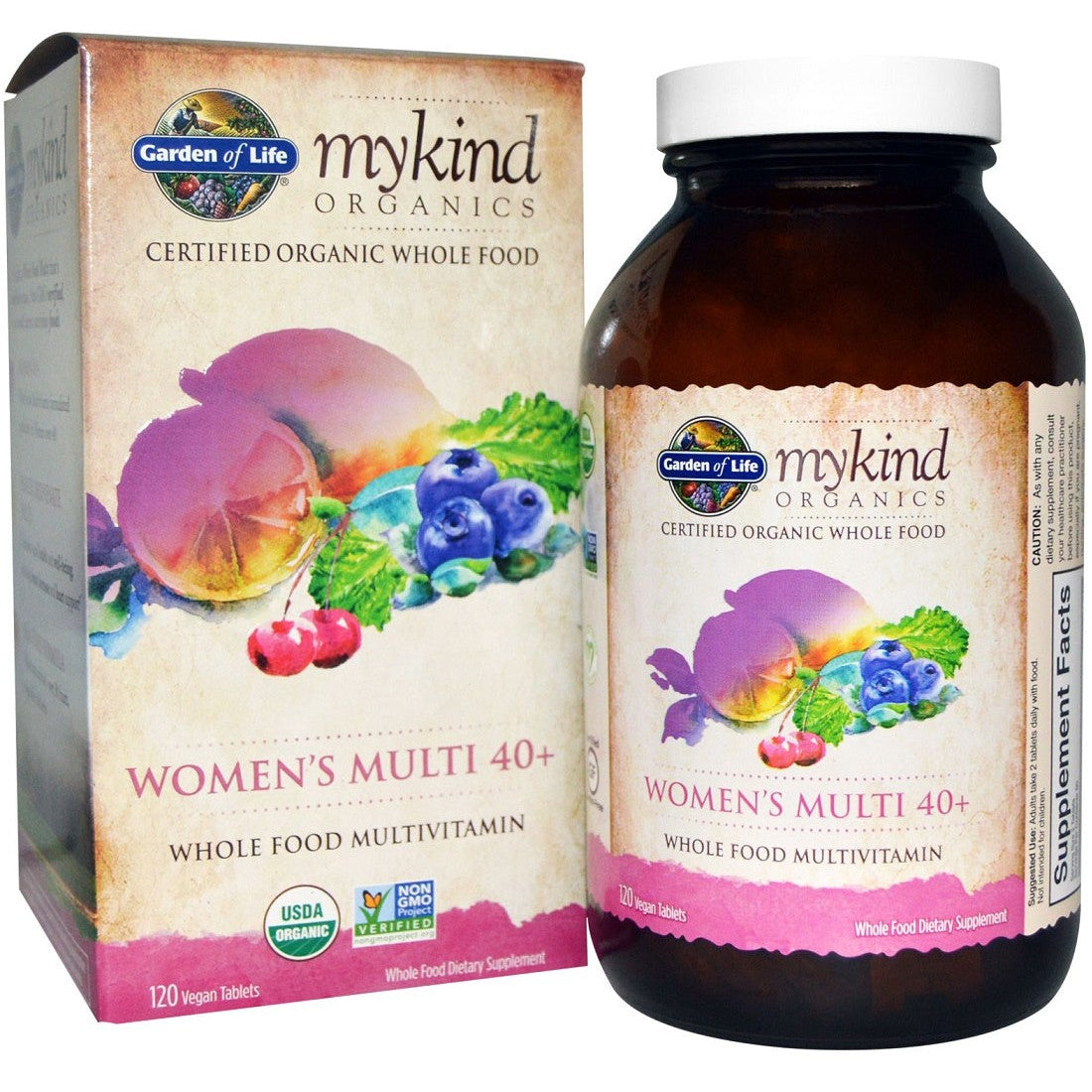 Garden of Life Mykind Women's Multi 40+ - 120 vegan tablets