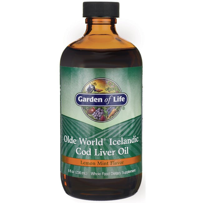 Garden of Life Olde World Icelandic Cod Liver Oil, Lemon Mint - 236 ml.
