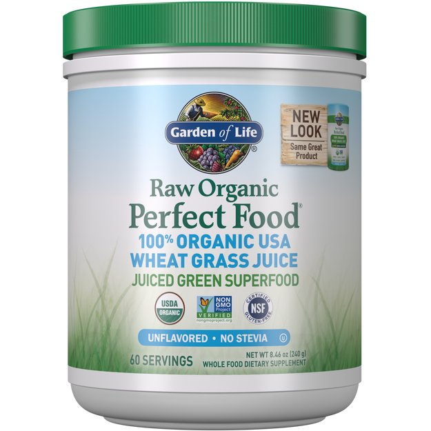 Garden of Life Raw Perfect Food 100% USA Wheat Grass Juice - 240g