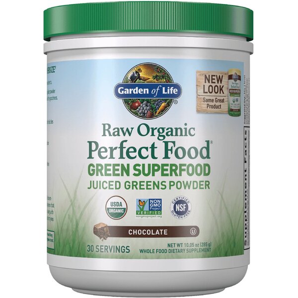 Garden of Life Raw Perfect Food Green Superfood, Chocolate - 285g