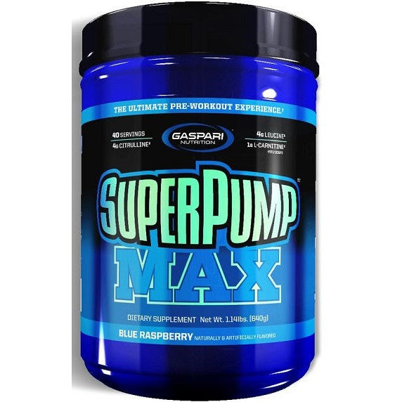 Gaspari Nutrition SuperPump MAX, Blue Raspberry - 640g