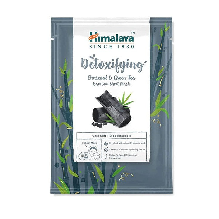 Himalaya Detoxifying Charcoal & Green Tea Bamboo Sheet Mask - 30 ml.