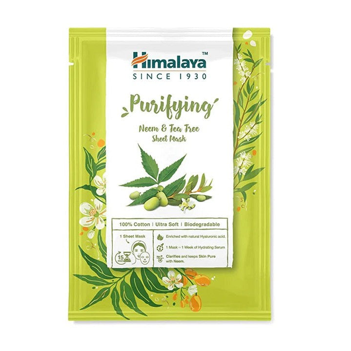 Himalaya Purifying Neem & Tea Tree Sheet Mask - 30 ml.