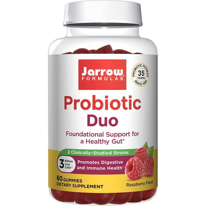 Jarrow Formulas Probiotic Duo, Raspberry - 60 gummies