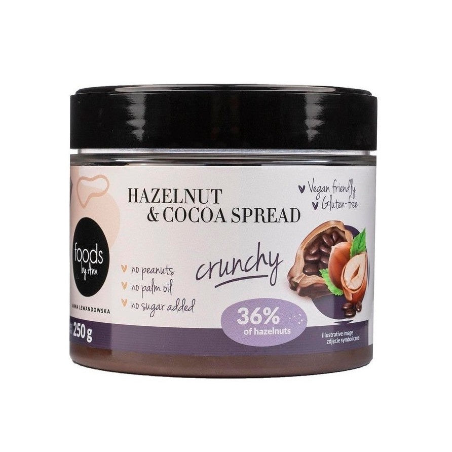 Levann Hazelnut & Cocoa Spread, Crunchy - 250g