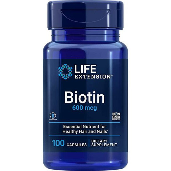 Life Extension Biotin, 600mcg - 100 caps
