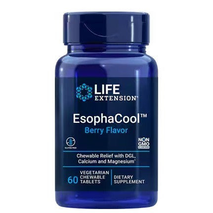Life Extension EsophaCool, Berry (EAN 737870203315) - 60 vegetarian chewable tabs