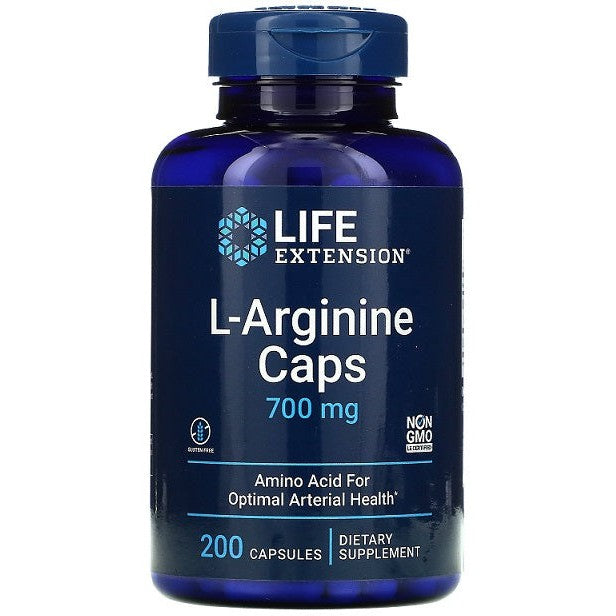 Life Extension L-Arginine Caps, 700mg - 200 caps