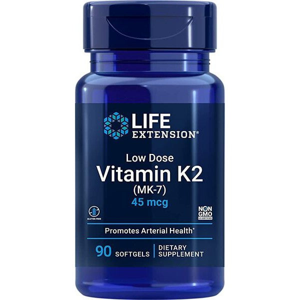 Life Extension Low Dose Vitamin K2 (MK-7), 45mcg - 90 softgels