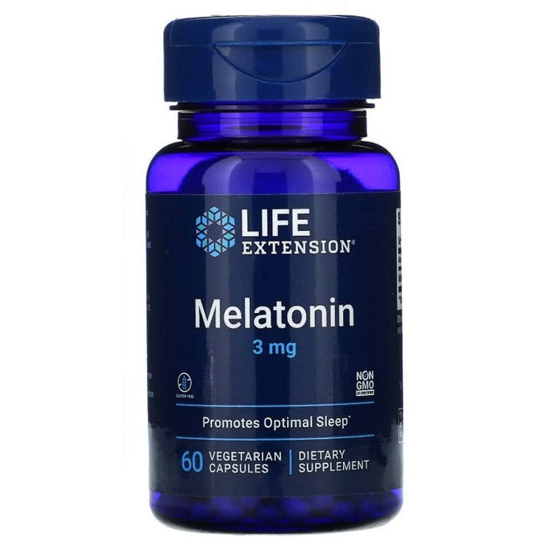 Life Extension Melatonin, 3mg - 60 vcaps