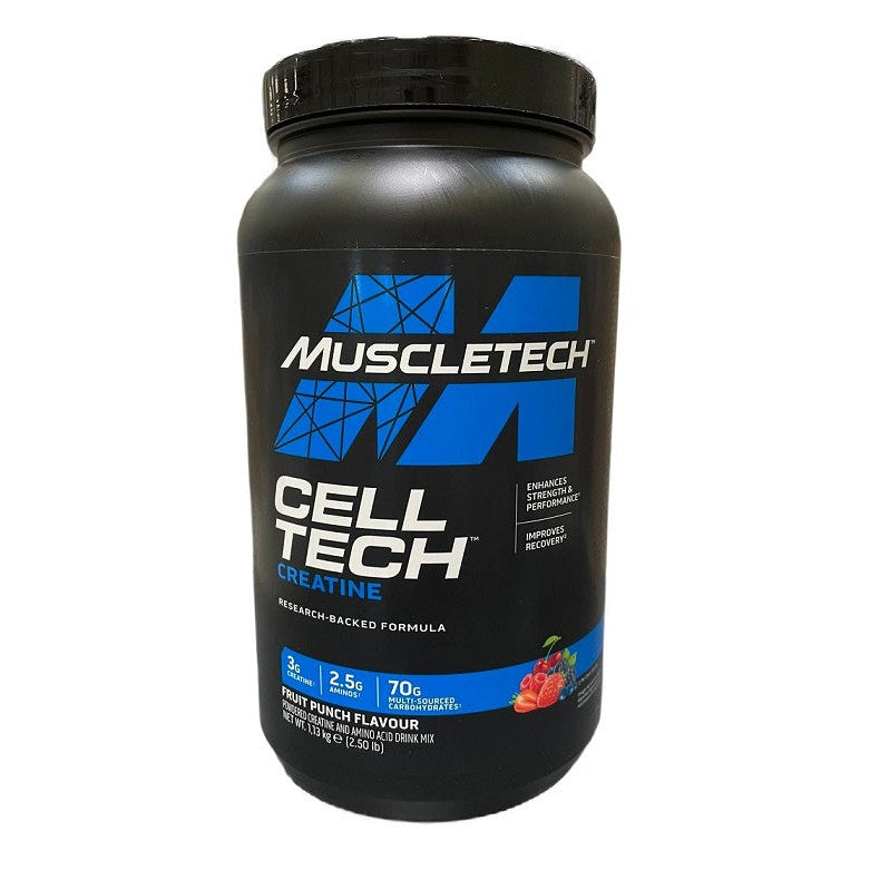 MuscleTech Cell-Tech Creatine, Fruit Punch (New Formula) - 1130g