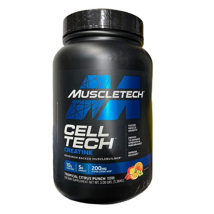 MuscleTech Cell-Tech Creatine, Tropical Citrus Punch (US Formula) - 1360g