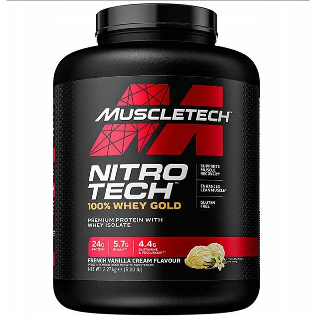MuscleTech Nitro-Tech 100% Whey Gold, French Vanilla Cream - 2270g