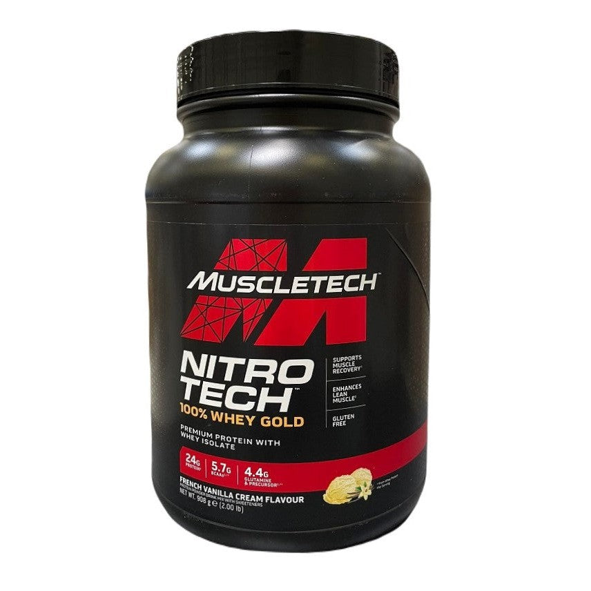 MuscleTech Nitro-Tech 100% Whey Gold, French Vanilla Cream (EAN 631656260090) - 908g