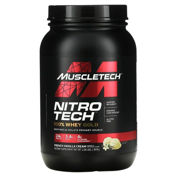 MuscleTech Nitro-Tech 100% Whey Gold, French Vanilla Cream (EAN 631656710472) - 907g