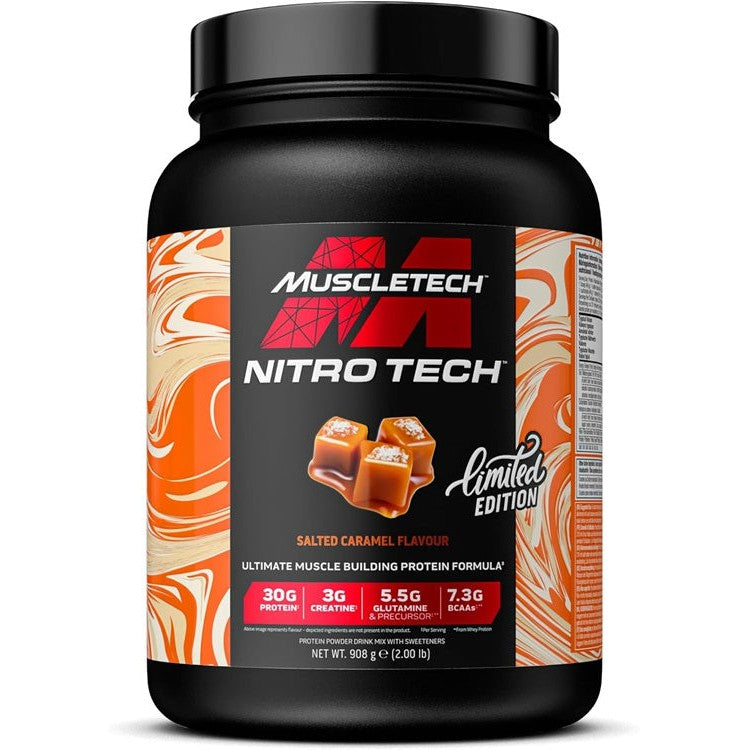 MuscleTech Nitro-Tech, Salted Caramel - 908g