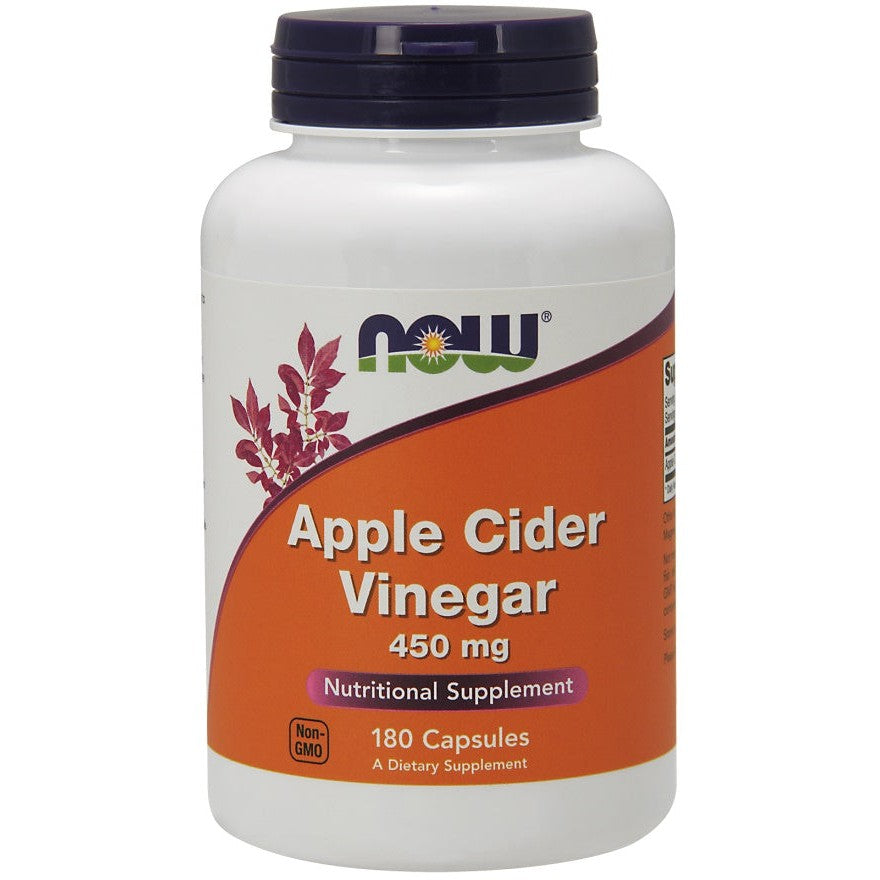 NOW Foods Apple Cider Vinegar, 450mg - 180 vcaps