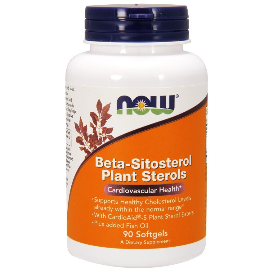 NOW Foods Beta-Sitosterol Plant Sterols - 90 softgels