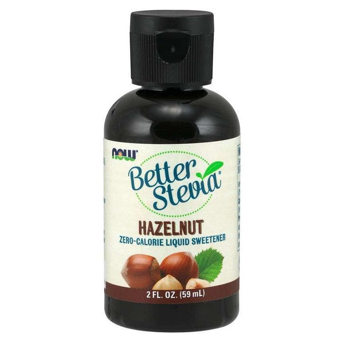 NOW Foods Better Stevia Liquid, Hazelnut - 59 ml.