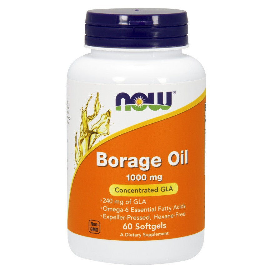 NOW Foods Borage Oil, 1000mg - 60 softgels