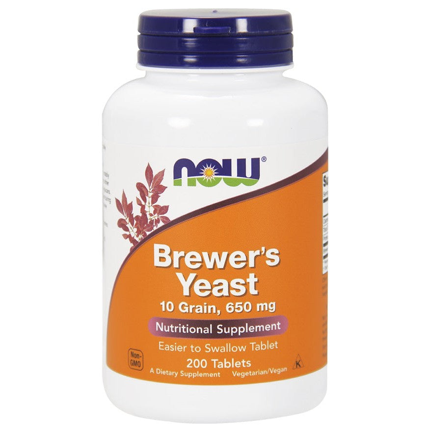 NOW Foods Brewer's Yeast, Tablets - 200 tablets