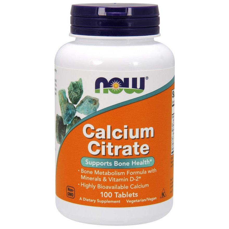 NOW Foods Calcium Citrate with Minerals & Vitamin D-2 - 100 tabs