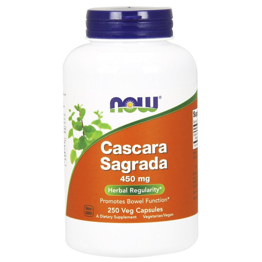 NOW Foods Cascara Sagrada, 450mg - 250 vcaps