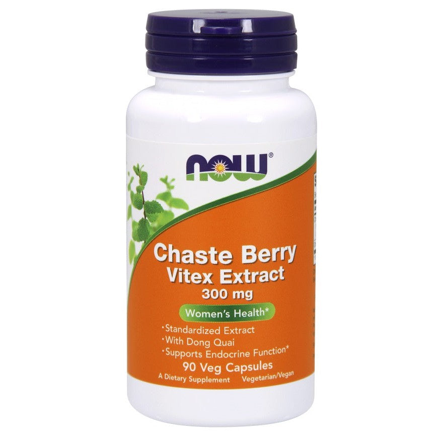 NOW Foods Chaste Berry Vitex Extract, 300mg - 90 vcaps