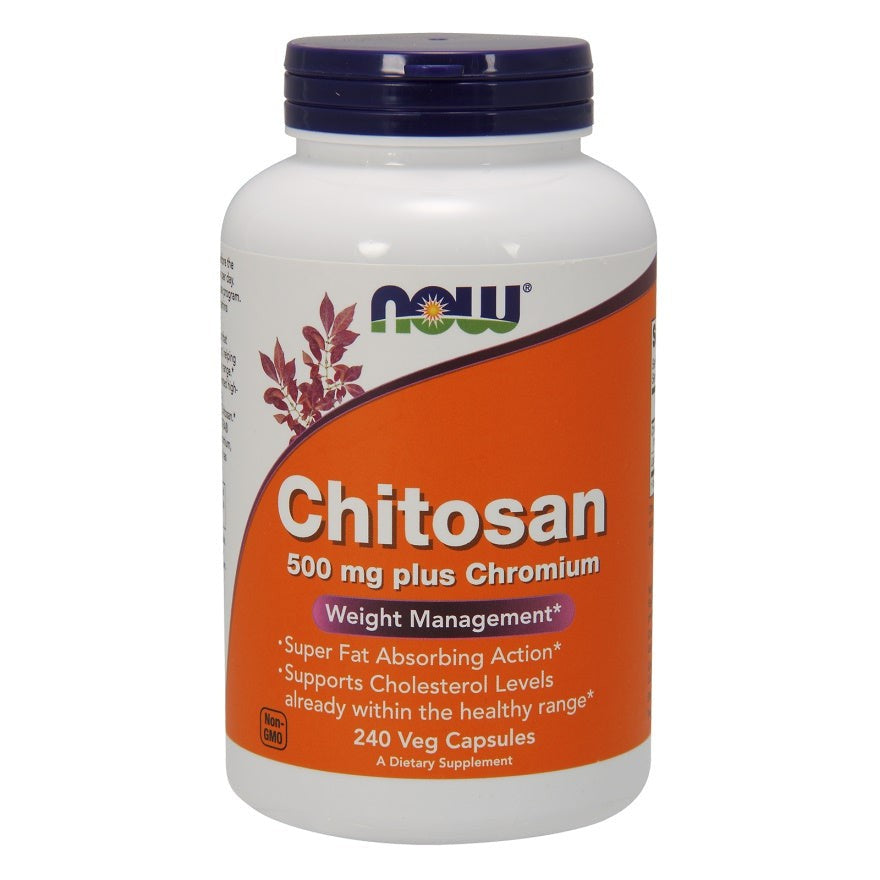 NOW Foods Chitosan, 500mg Plus Chromium - 240 vcaps